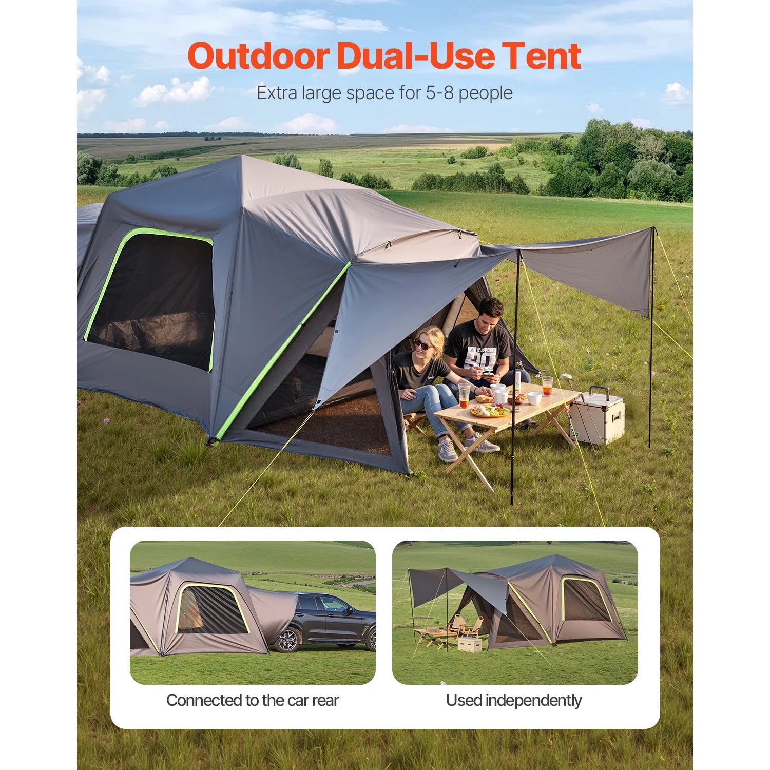 SucceBuy SUV Tent For Camping Waterproof With Shade Awning - Arthur's Wellness Emporium
