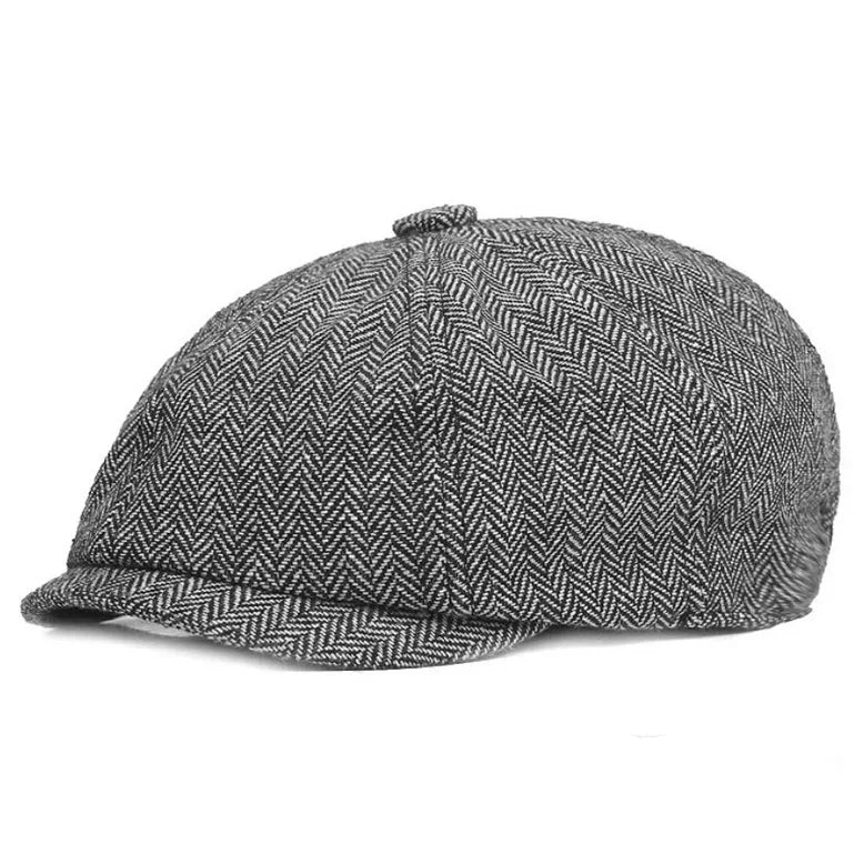 Classic Vintage Tweed Beret Hat For Men And Women Cap