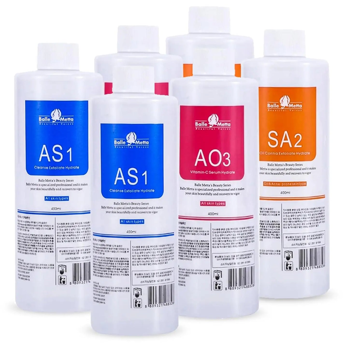 Hydra Facial Liquid Serum Aqua Peel Solution 6pcs Kit - Arthur's Wellness Emporium