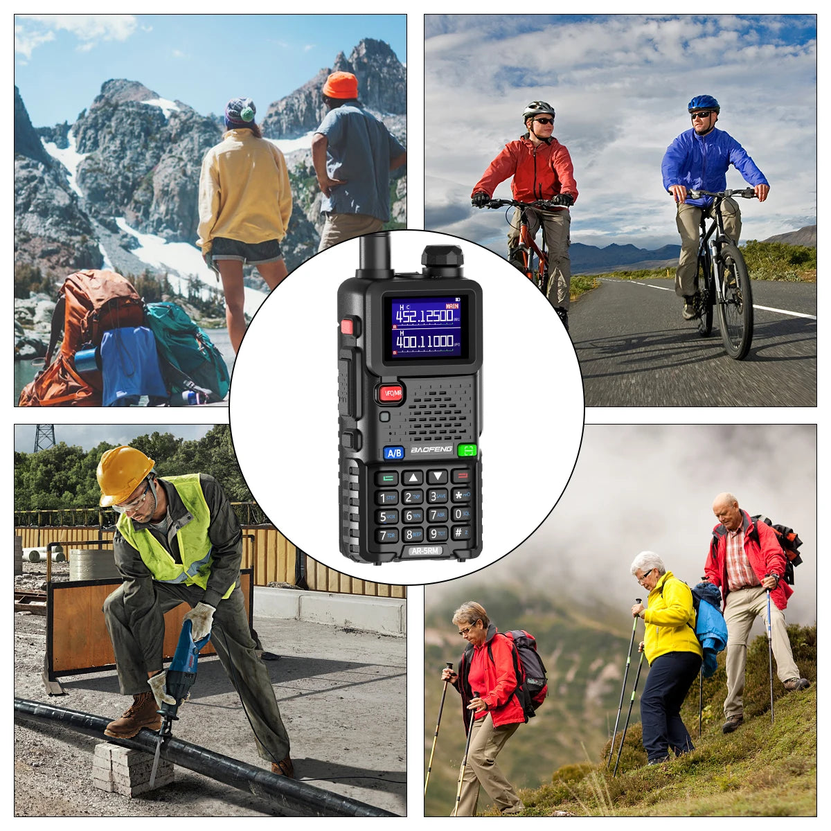 Baofeng AR-5RM Multi Band Walkie Talkie 10W Long Range - Arthur's Wellness Emporium