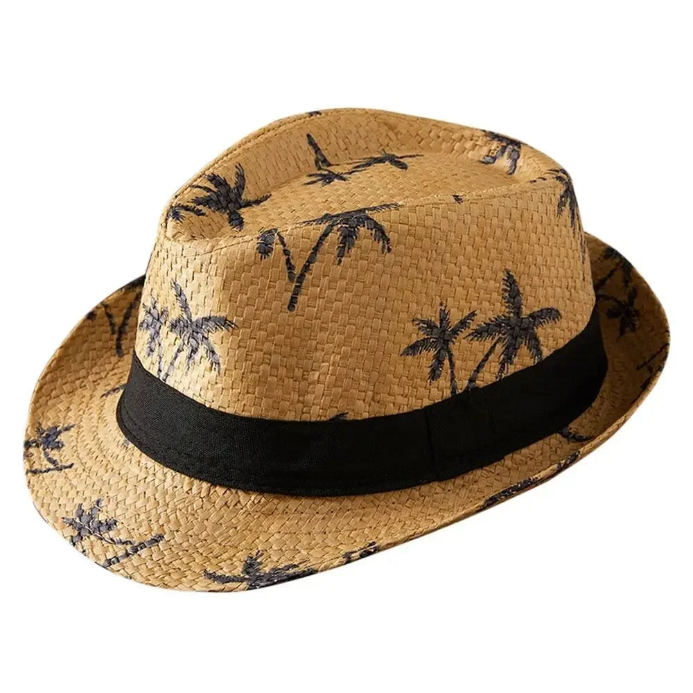 Straw Sun Hat Unisex Wide Brim Beach Fashion Sun Protection