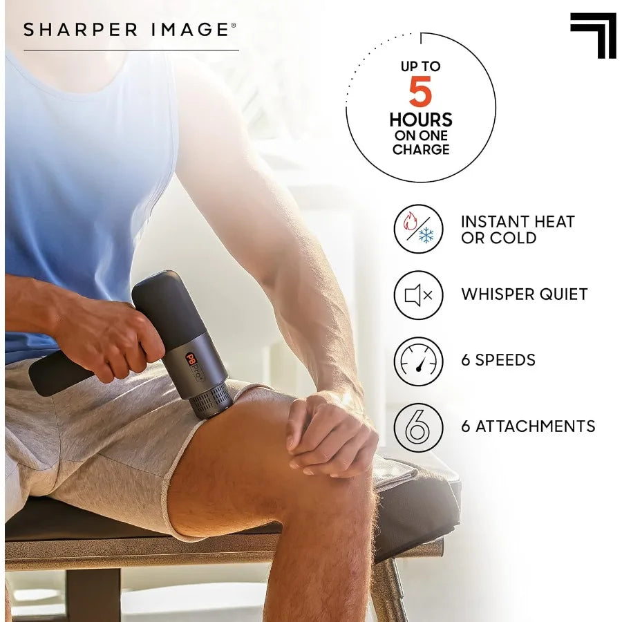 Deep Tissue Percussion Massage Gun Powerboost Pro Handheld Massager - Arthur's Wellness Emporium