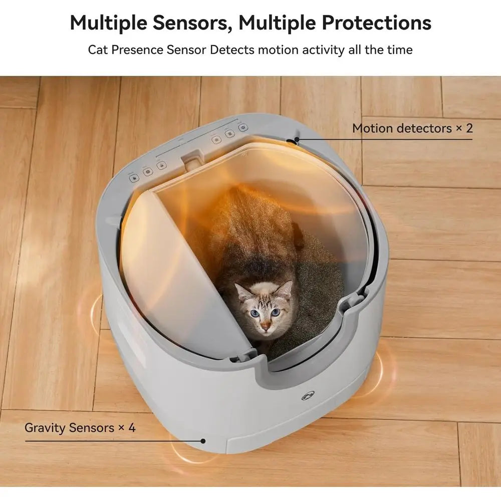 F8 Self Cleaning Cat Litter Box High Capacity Open Top - Arthur's Wellness Emporium
