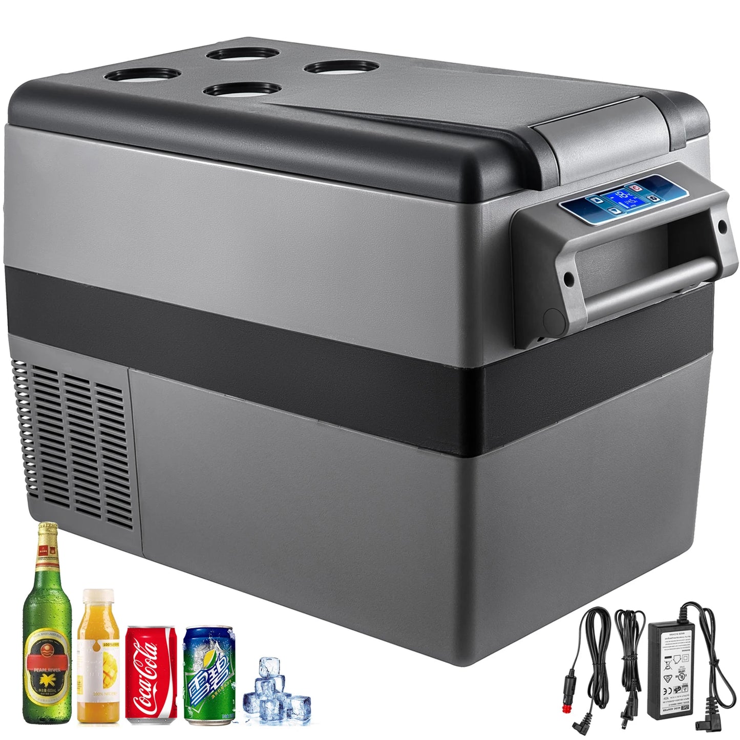 SucceBuy Car Refrigerator Portable 12V Compressor Cooler for Camping