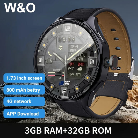 W&O Android 4G Smartwatch With 3GB RAM And 32GB Storage - Arthur's Wellness Emporium