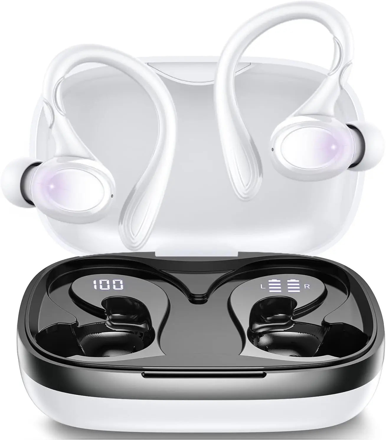 Erilles Wireless Earbuds With Bluetooth 5.3 ANC LED Display IPX7