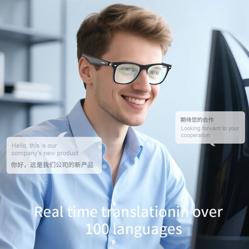 APWIKOGER AI Translation Glasses With Bluetooth Music - Arthur's Wellness Emporium