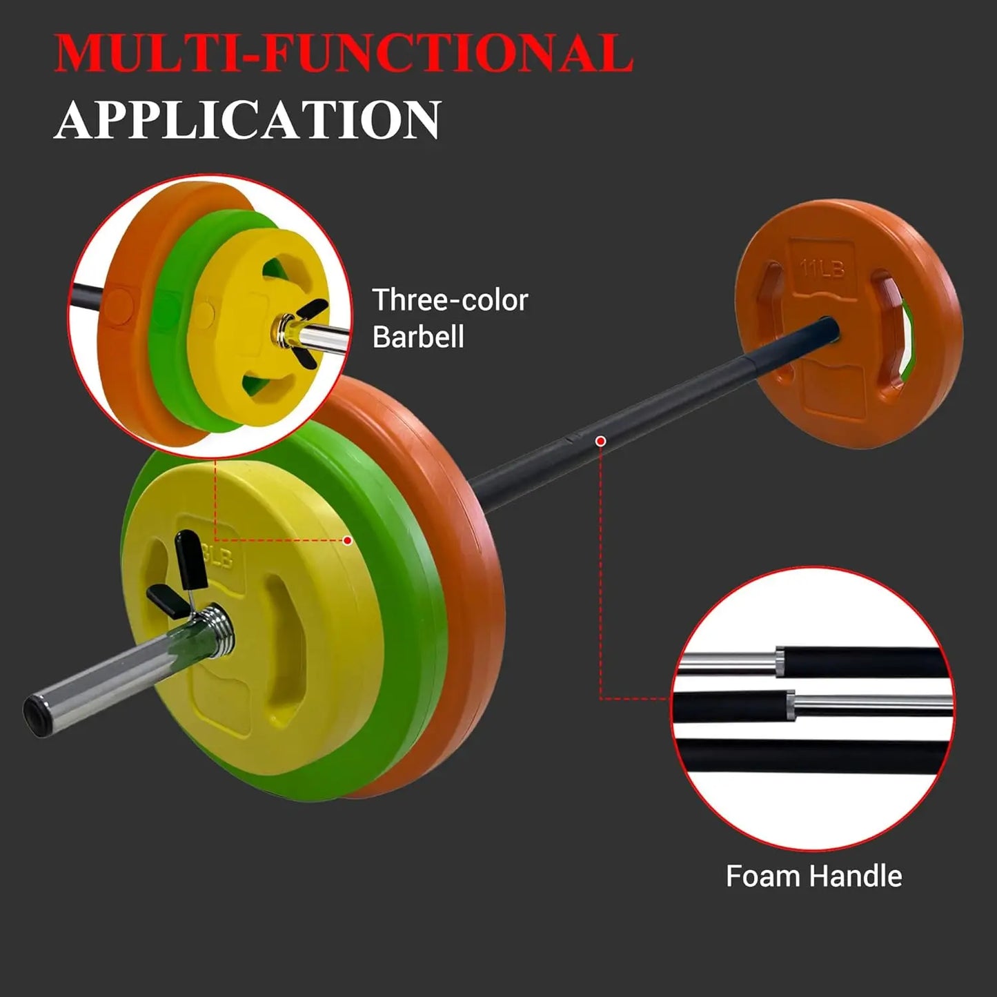 HiMISS Adjustable Barbell Weight Set For Home Gym Strength Training - Arthur's Wellness Emporium