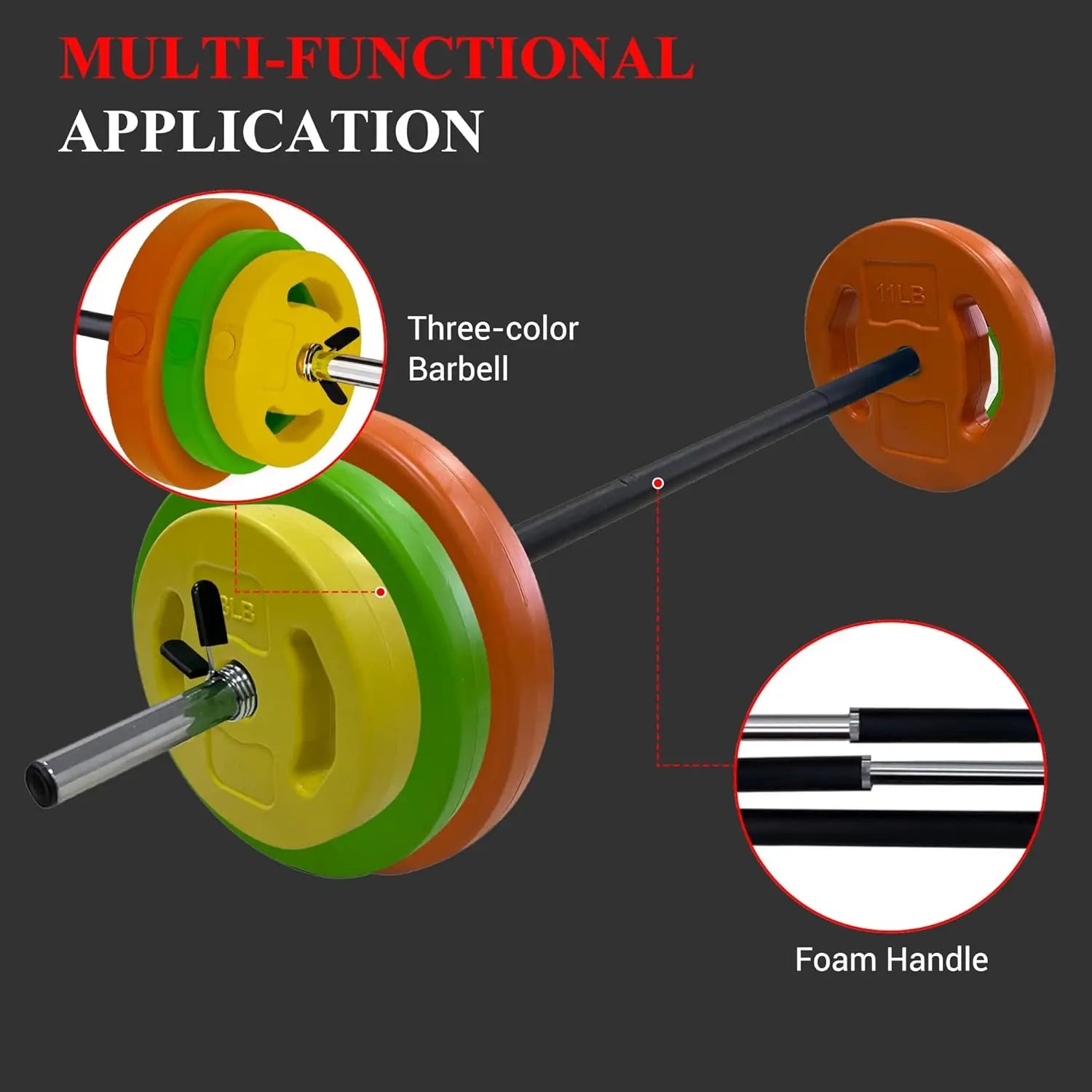HiMISS Adjustable Barbell Weight Set For Home Gym Strength Training - Arthur's Wellness Emporium