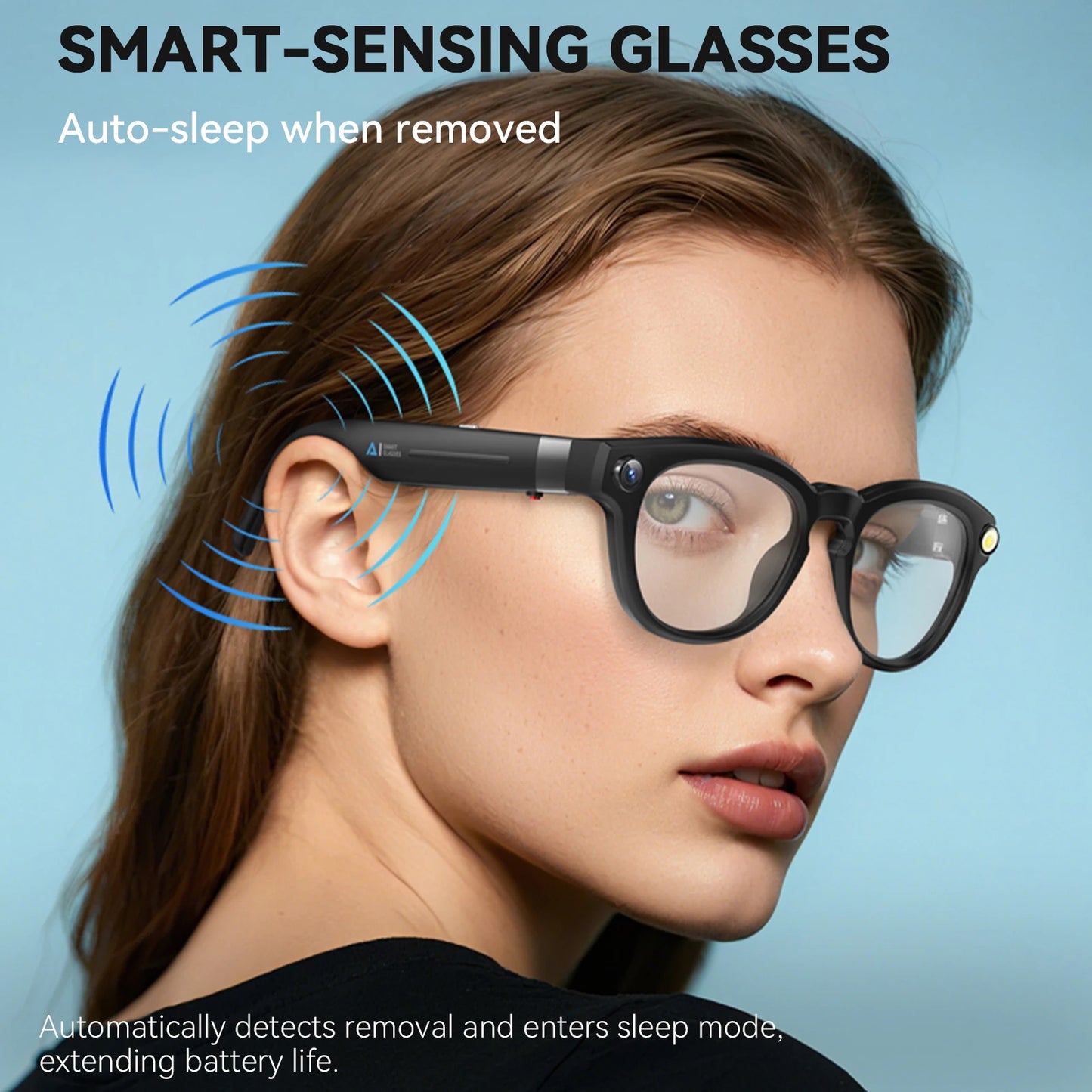 EIGIIS AI Smart Glasses Bluetooth Calling With AI Voice Translate - Arthur's Wellness Emporium