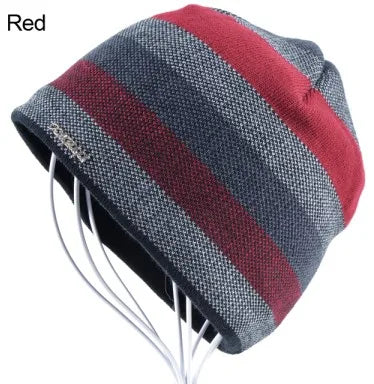 Knit Winter Skullies Beanie Hat For Men Acrylic Warm