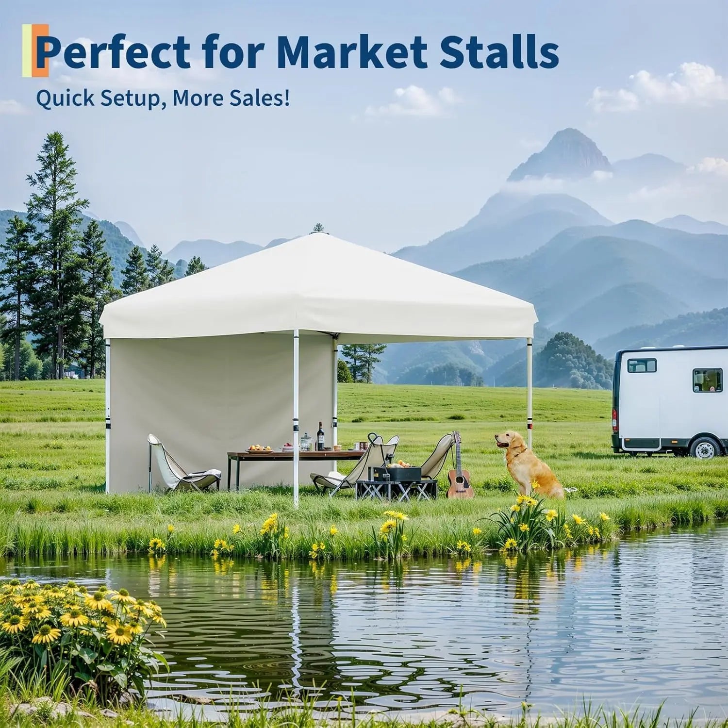 TWISTER Pop Up Canopy Tent With Removable Sidewall Shelter - Arthur's Wellness Emporium