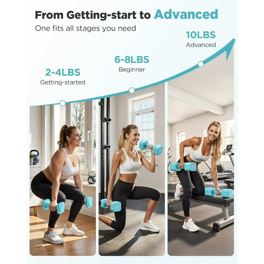 Five In One Adjustable Dumbbell Set For Home Gym - Arthur's Wellness Emporium