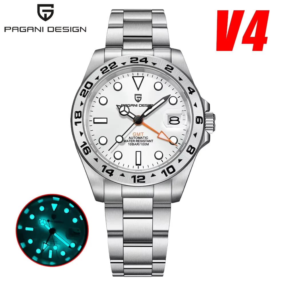 PAGANI DESIGN NH34 GMT Automatic Mechanical Watch Sport - Arthur's Wellness Emporium