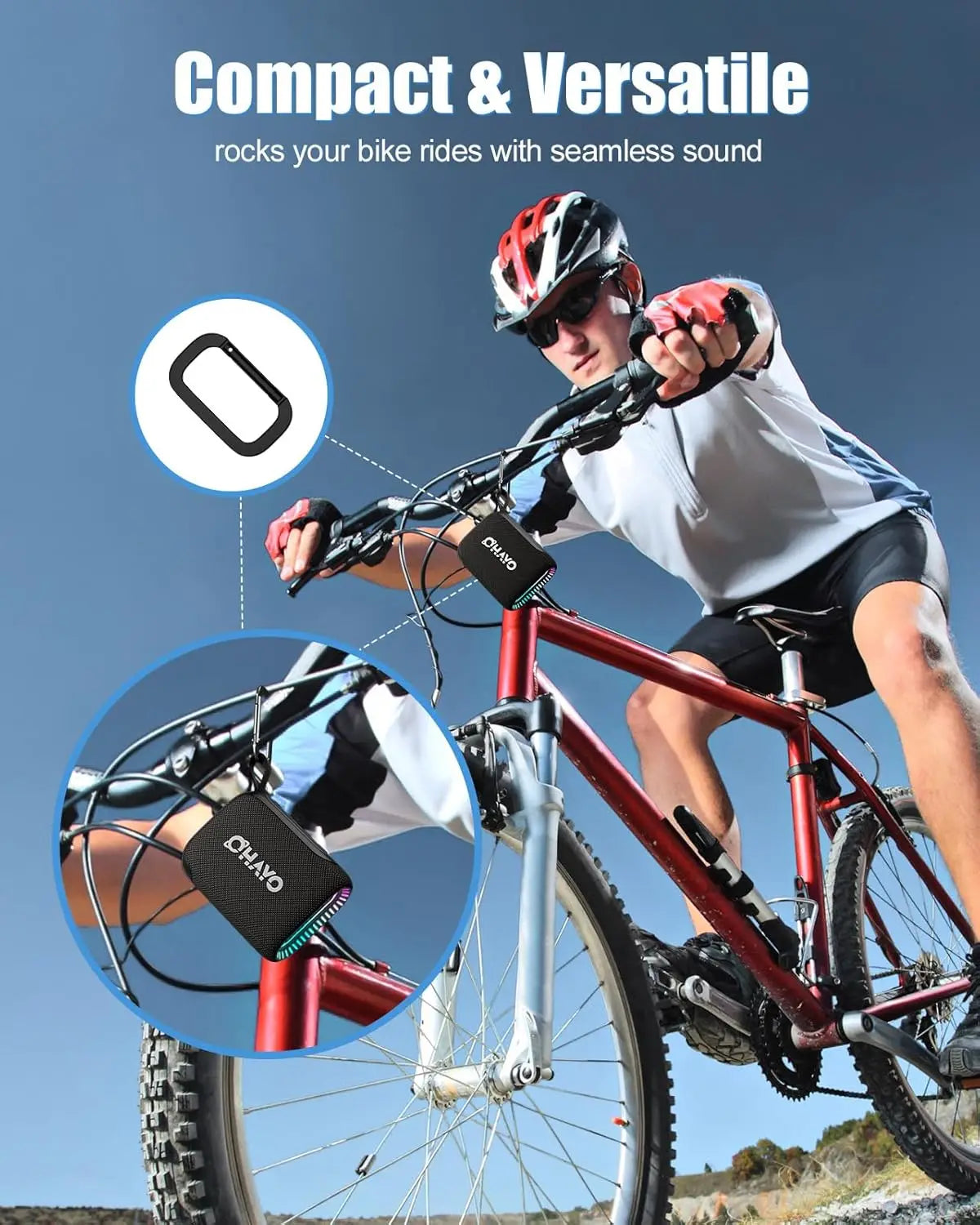 Ohayo S5 Bluetooth Speaker Ultra Portable IP67 Waterproof 24H Playtime