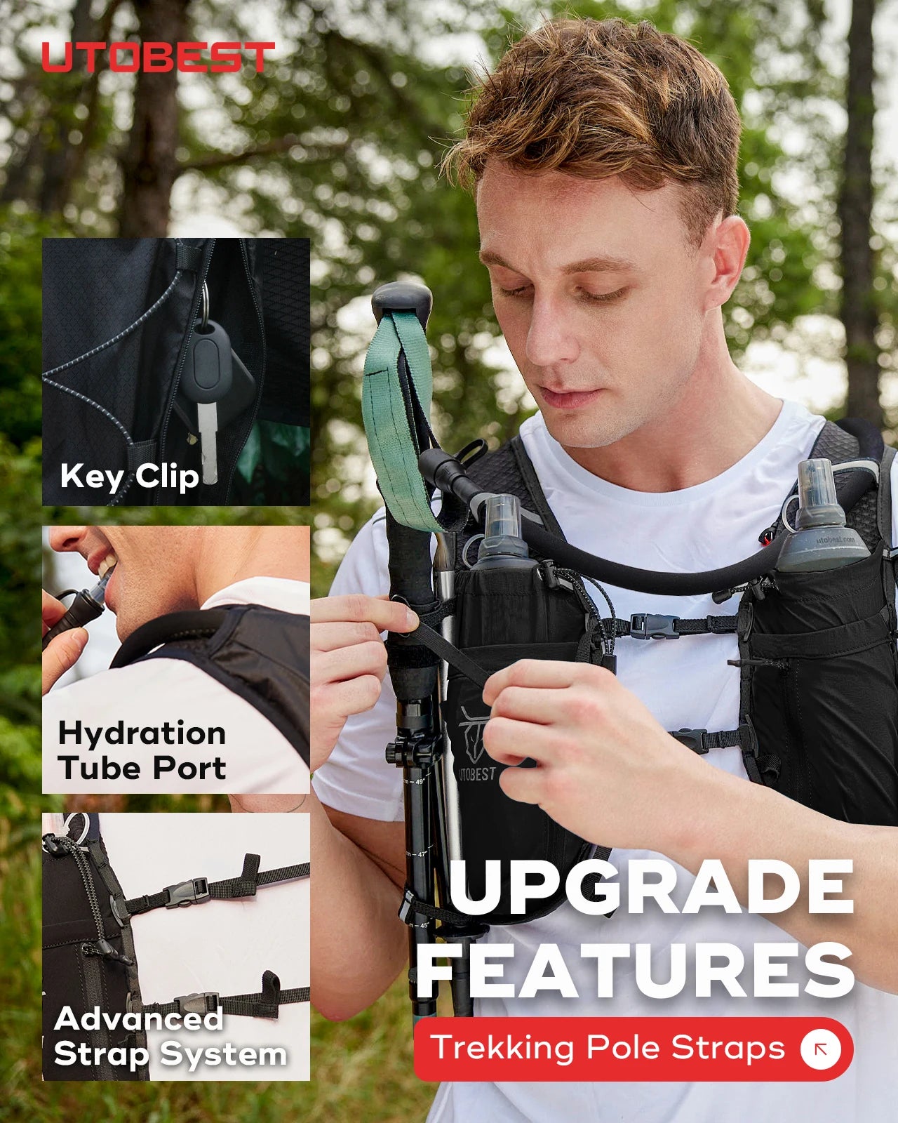 UTOBEST Hydration Backpack for Running Cycling and Hiking - Arthur's Wellness Emporium