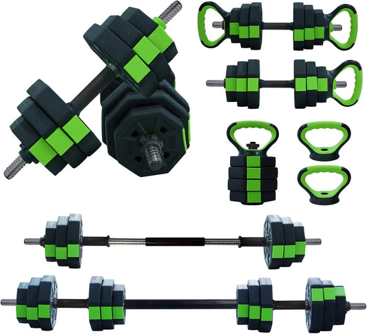 HiMISS 4 In 1 Adjustable Dumbbell Set For Home Gym - Arthur's Wellness Emporium
