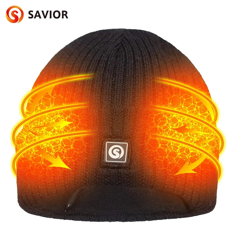 Savior Heated Winter Beanie Cap for Men and Women