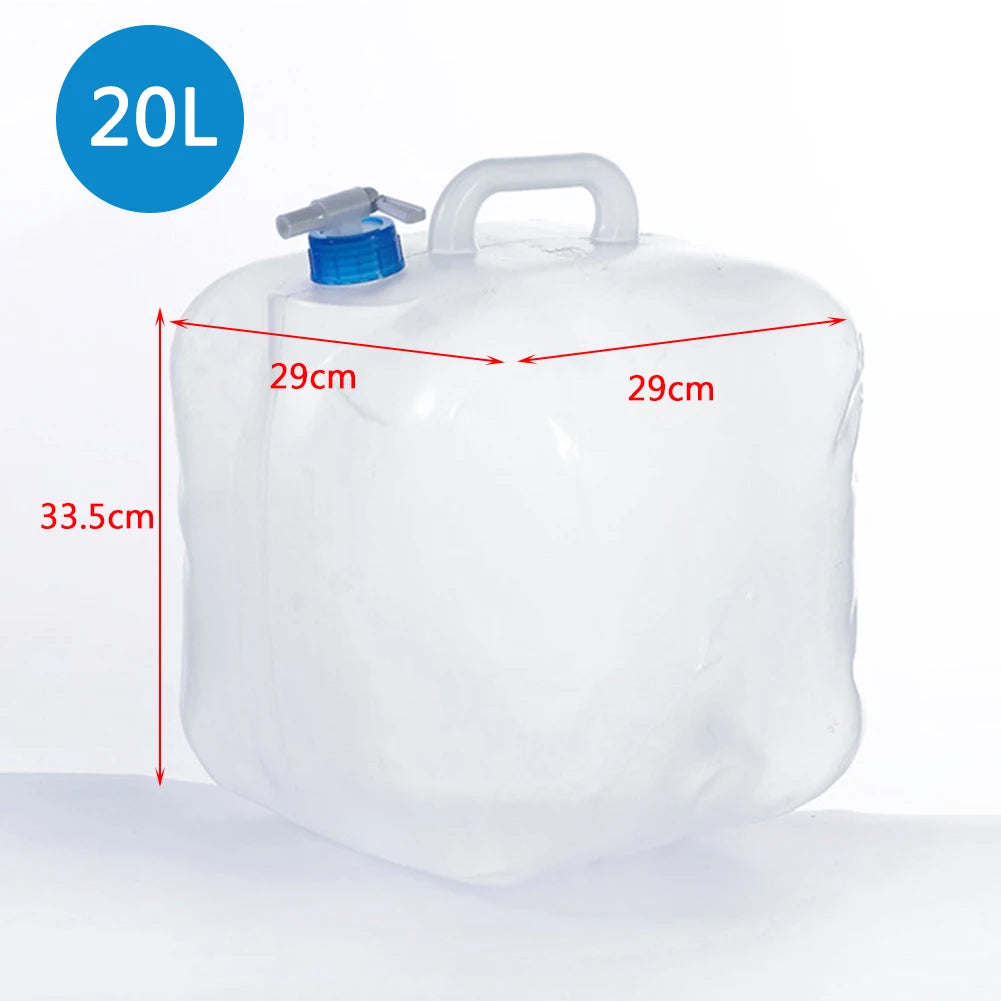 Foldable Water Container with Spigot for Emergency Use