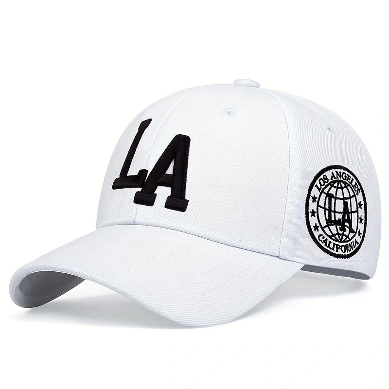 Unisex LA Letter Embroidery Baseball Cap for Every Season - Arthur's Wellness Emporium