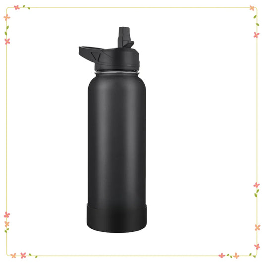 Insulated Stainless Steel Water Bottle With 3 Lids