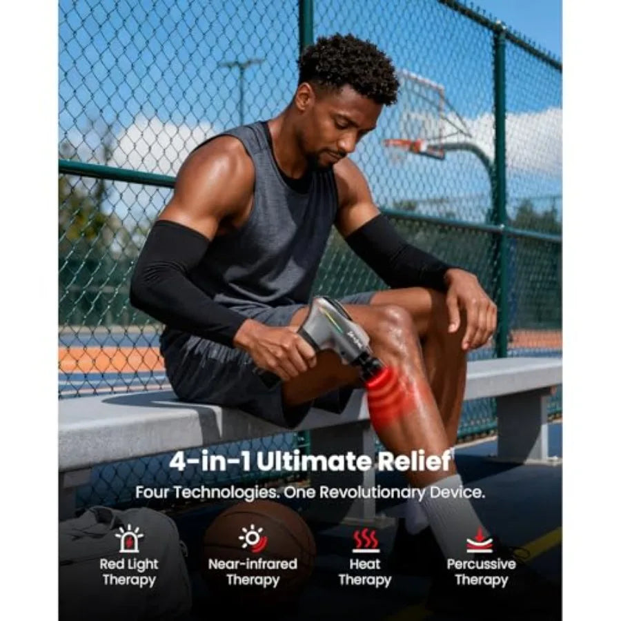 A2 Ultra Pro Percussion Massage Gun With Infrared Heat Head