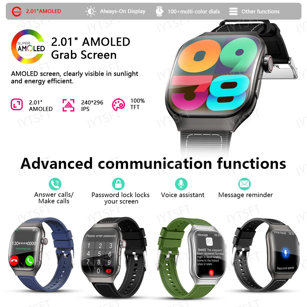 LAXASFIT Bluetooth Call Smart Watch for Men with HD Screen