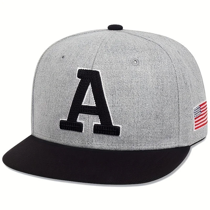 TUNICACN Hip Hop Cap A Letter Embroidery Baseball Hat