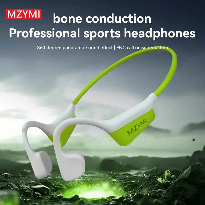 INMAS Bone Conduction Sport Headphones I18PRO Neckband Bluetooth 5.3 Earphones