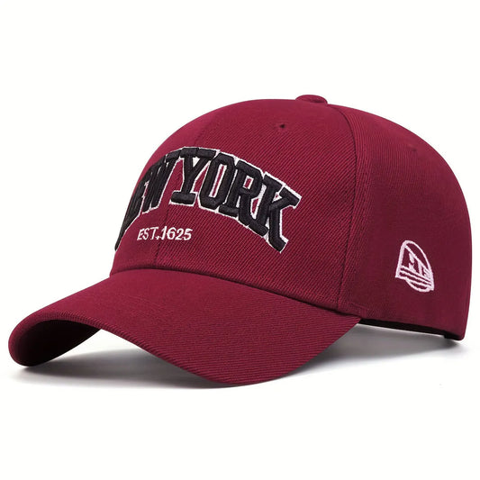 Unisex New York Letter Embroidery Baseball Cap for All Seasons - Arthur's Wellness Emporium