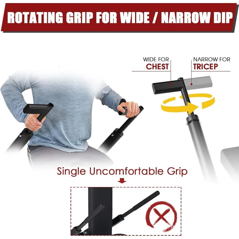 Seated Dip Machine for Tricep and Bicep Training 400LBS - Arthur's Wellness Emporium