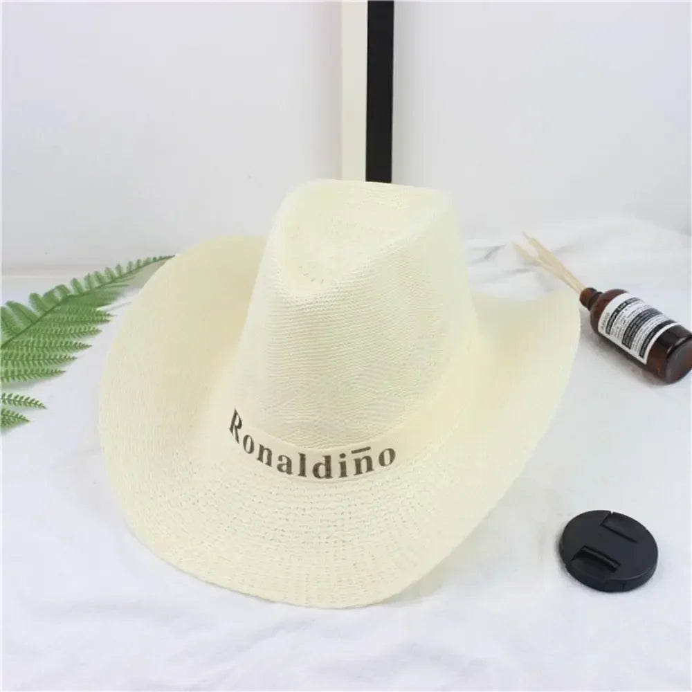 Straw Sun Hat Unisex Wide Brim Beach Fashion Sun Protection