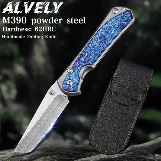ALVELYDIY Folding Pocket Knife M390 Steel EDC Outdoor Knife - Arthur's Wellness Emporium