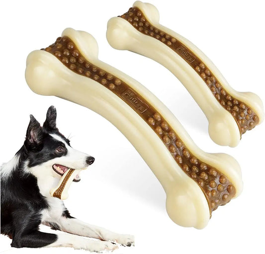 Beef Flavor Dog Chew Toys Nylon Bones For Aggressive Chewers
