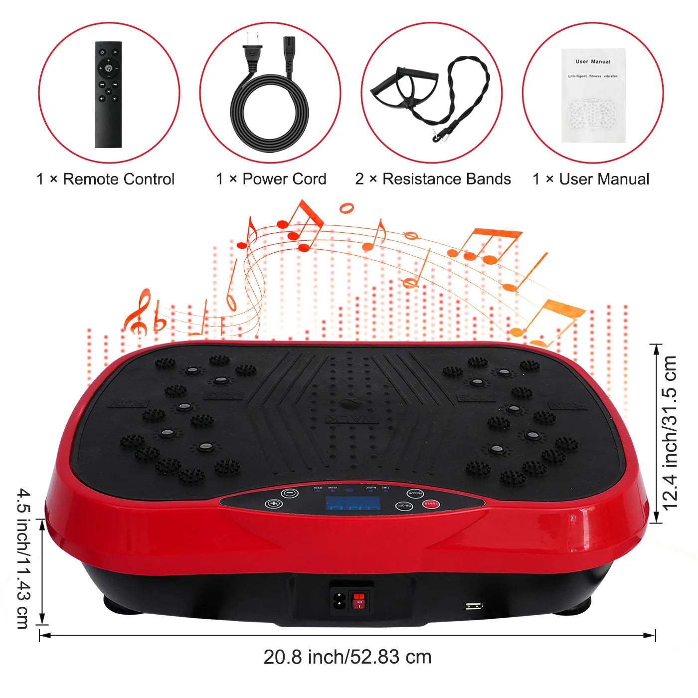 Vibration Plate Exercise Machine Portable Fat Burning Full Body Workout - Arthur's Wellness Emporium