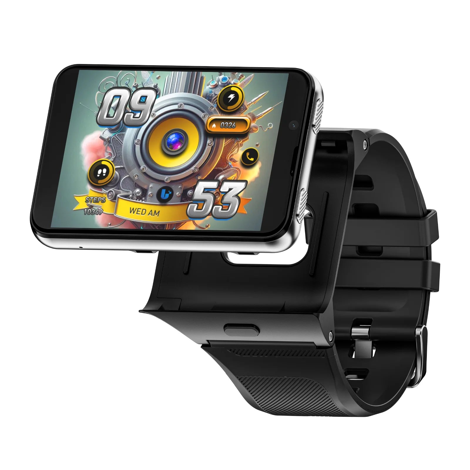 Lokmat Appllp Max Android Smartwatch Detachable Strap 4G WiFi - Arthur's Wellness Emporium
