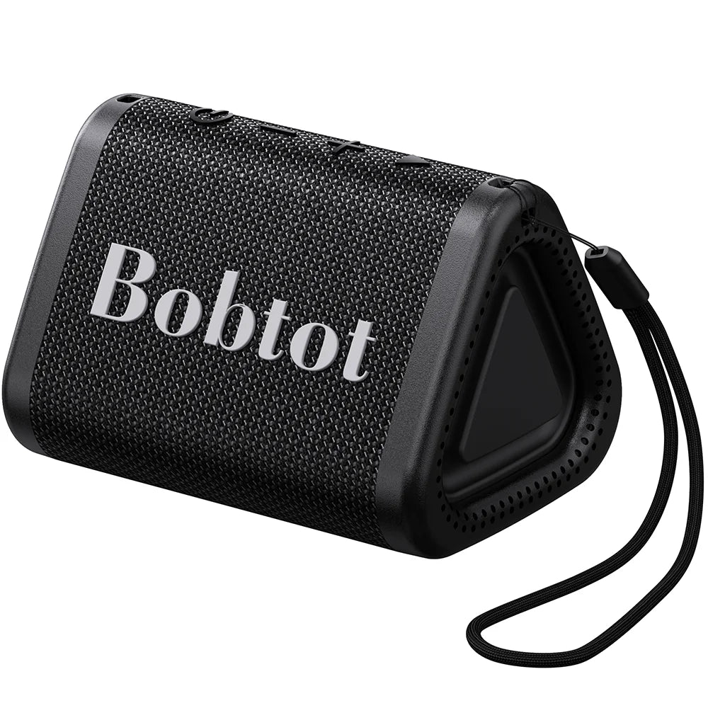 Bobtot Portable Bluetooth Shower Speaker IPX7 Waterproof With Bass