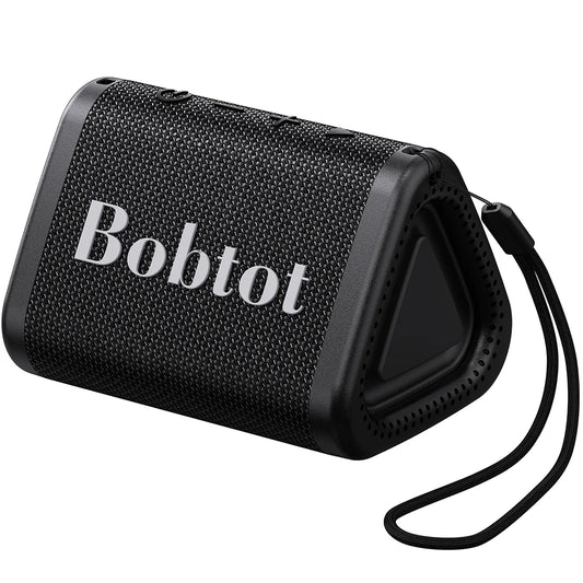 Bobtot Portable Bluetooth Shower Speaker IPX7 Waterproof With Bass