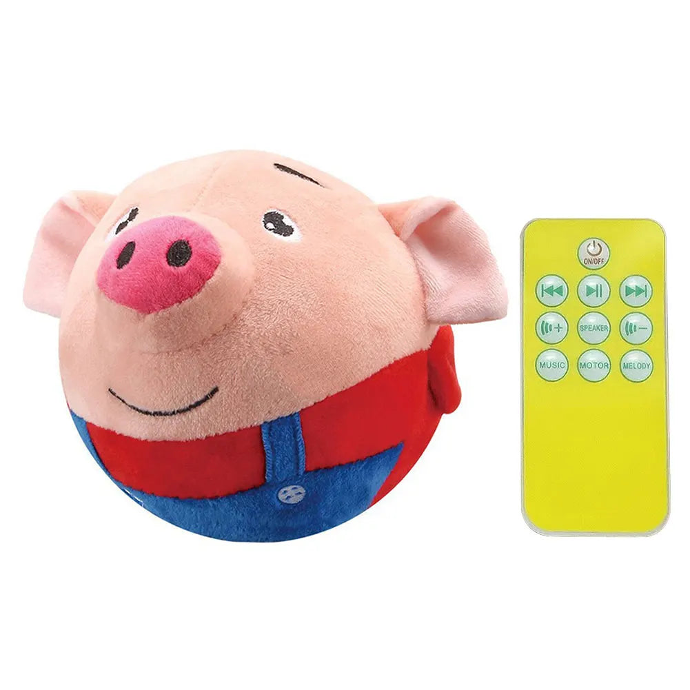 Cartoon Pig Talking Washable Dog Ball Toy USB Rechargeable Pet Ball For Dogs - Arthur's Wellness Emporium