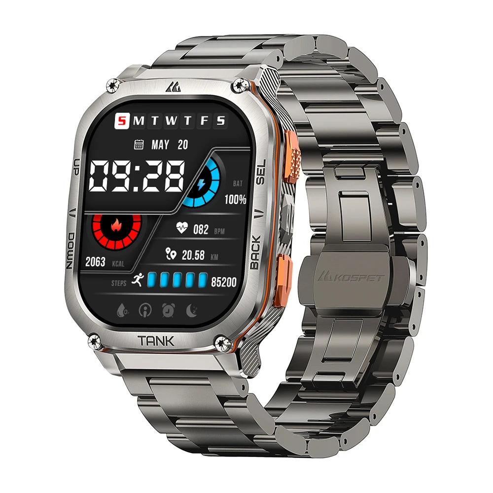 KOSPET Tank M3 Ultra GPS Smartwatch Men AMOLED AOD - Arthur's Wellness Emporium