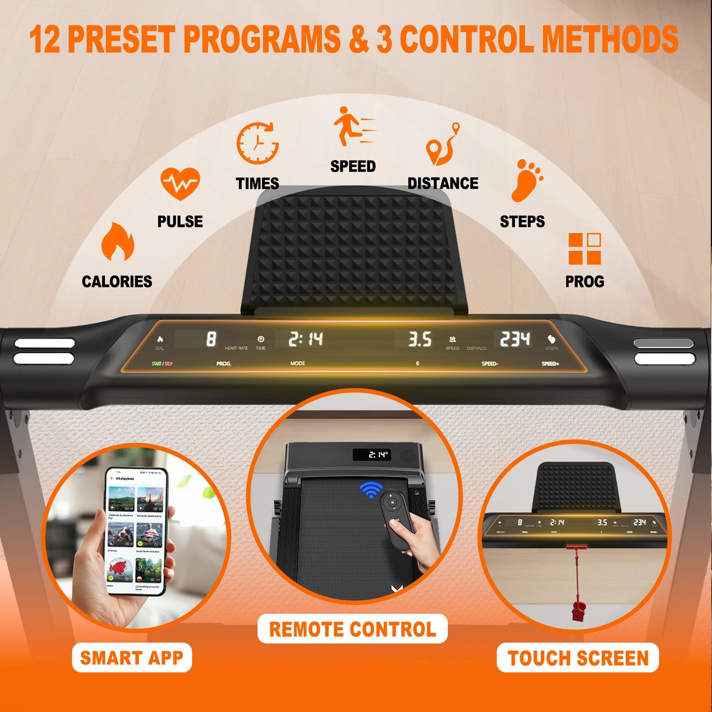 Mettlematic 2 In 1 Treadmill For Home 12 Kmh Led Display - Arthur's Wellness Emporium