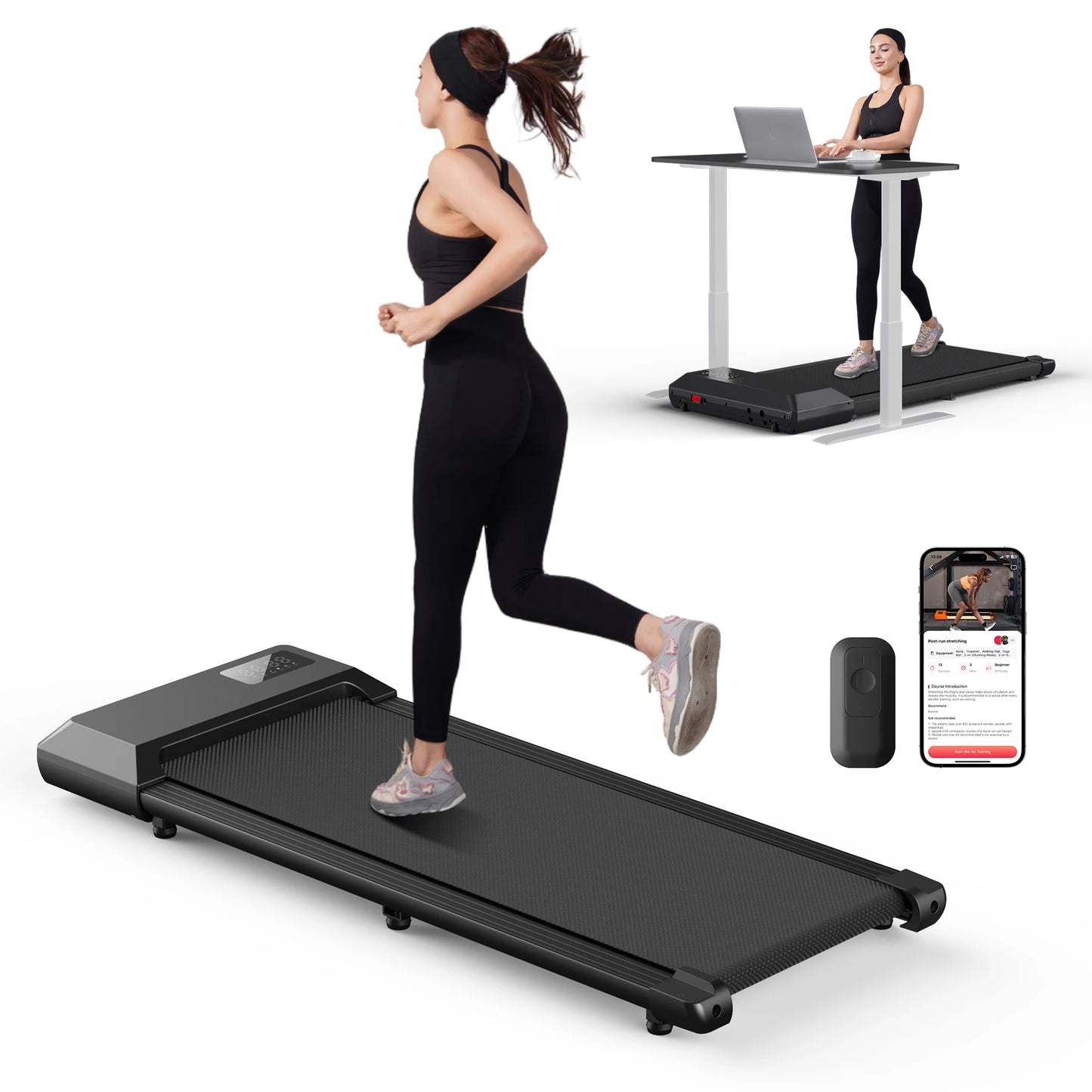 2.5 HP Electric Home Treadmill With Bluetooth LCD Display