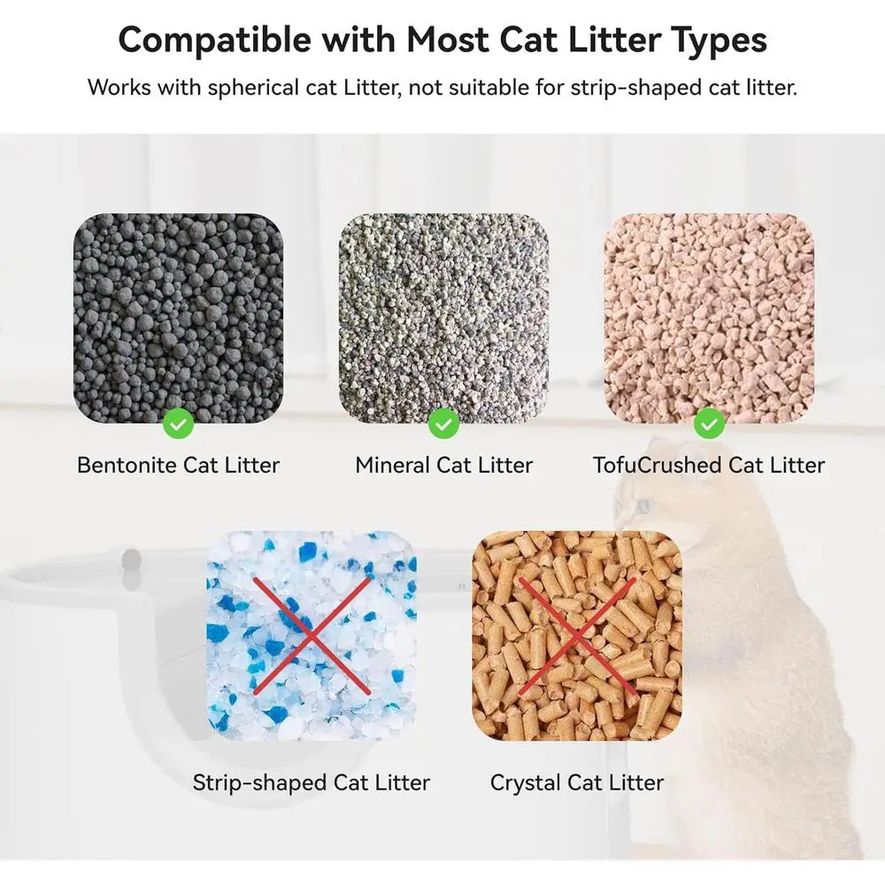 F8 Self Cleaning Cat Litter Box High Capacity Open Top - Arthur's Wellness Emporium