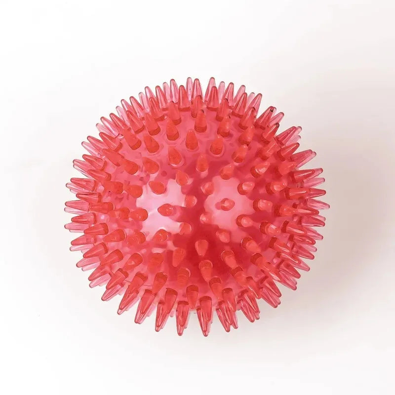 TPR Squeaky Dog Ball Toy Tooth Cleaning Chew For Training - Arthur's Wellness Emporium