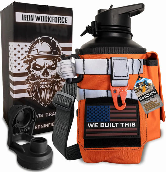 XMSJ Vacuum Insulated Water Bottle With Paracord Handle