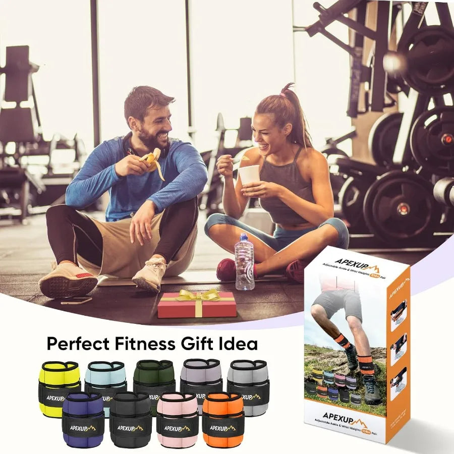 LISM Adjustable Ankle Weights Pair For Yoga And Running - Arthur's Wellness Emporium
