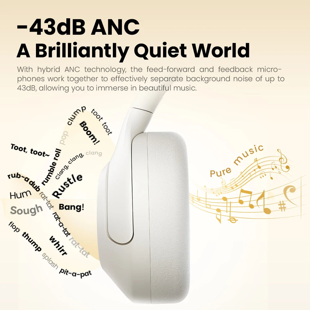 Haylou S30 ANC Wireless Headphones Bluetooth 5.4 HiRes Earphones