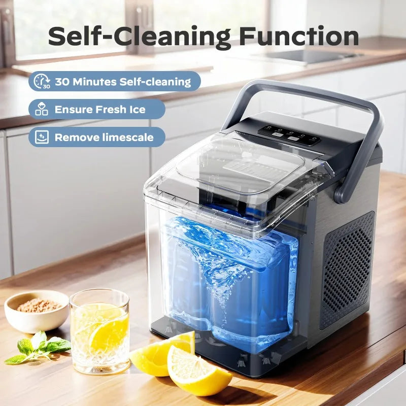 Countertop Ice Maker Machine Makes Ice in 6 Minutes - Arthur's Wellness Emporium