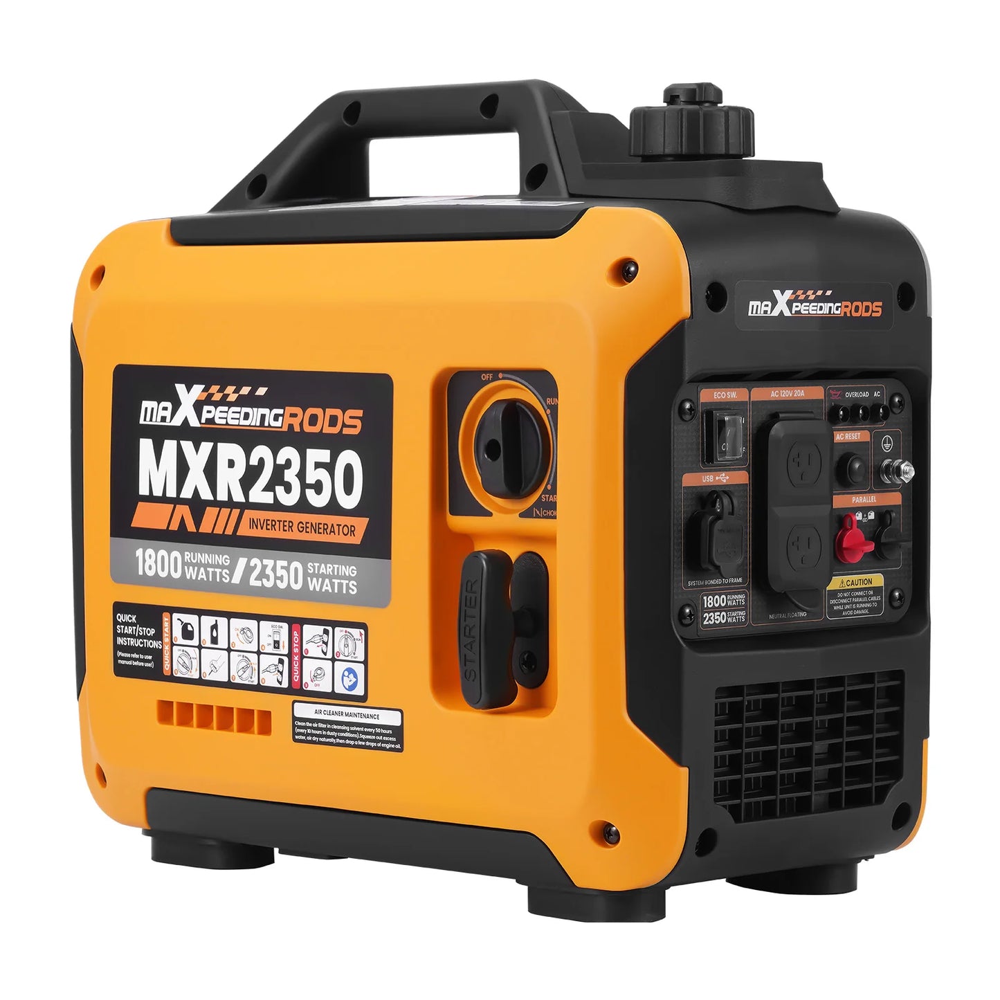 Maxpeedingrods 2350W Portable Gas Inverter Generator Parallel Ready For RV