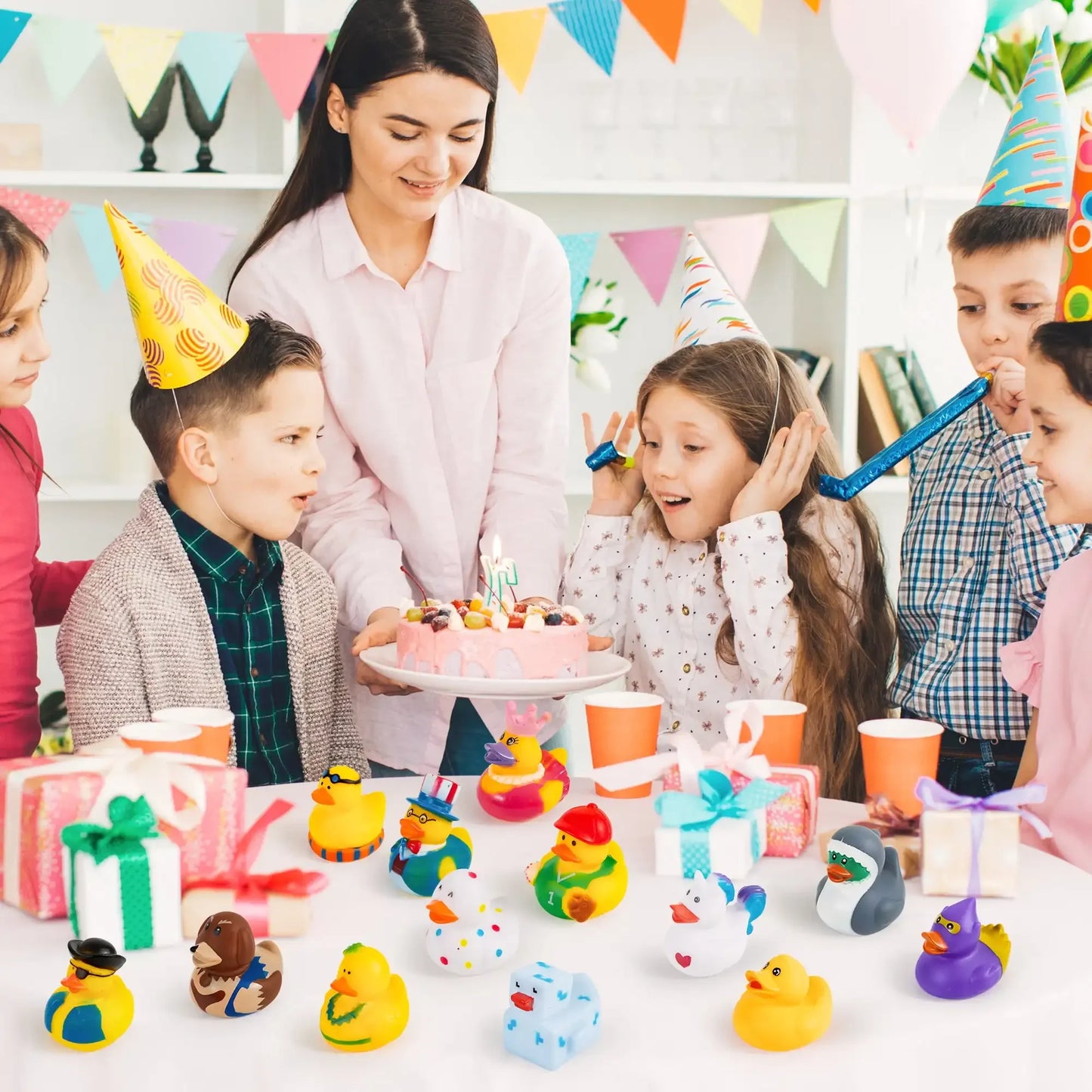 Joyfy Random Assortment Mini Rubber Duck Toys For Bath Fun - Arthur's Wellness Emporium